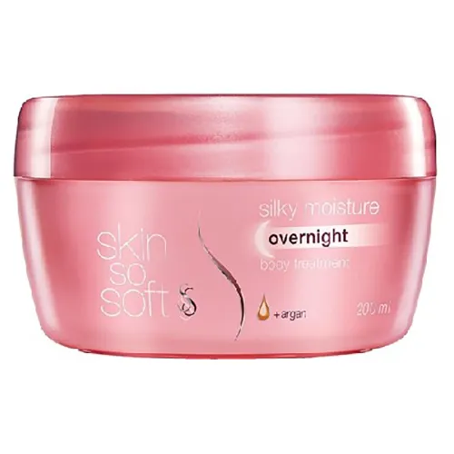 Avon Skin So Soft, Silky Moisture, Overnight Body Treatment (Kuracja-krem do ciała na noc z olejkiem arganowym)