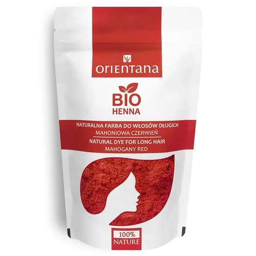 Orientana Bio Henna do włosów długich `Mahoniowa czerwień` - 1
