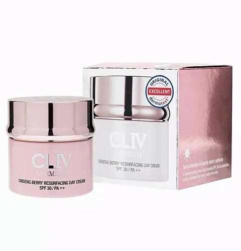 Cliv Premium Ginseng Berry Resurfacing Day Cream SPF 30 PA ++ (Odmładzający krem do twarzy na dzień z jagodami żeń-szenia i SPF30/PA++) - 1