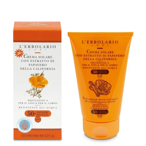 L'Erbolario Solare, Crema Solare Con Estratto Di Papavero Della California  SPF 50+ (Krem do opalania do twarzy i ciała (nowa Formuła))
