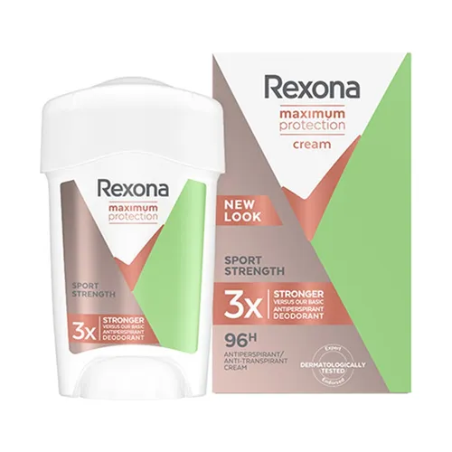 Rexona Maximum Protection Sport Strength Cream Anti- transpirant (Bloker potu w kremowym sztyfcie dla kobiet)