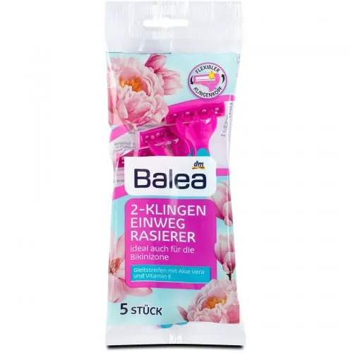 Balea 2-Klingen Einweg Rasierer (Jednorazowa maszynka do golenia dla kobiet)