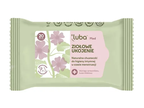 Luba Med, Naturalne chusteczki do higieny intymnej w czasie menstruacji  `Ziołowe ukojenie`