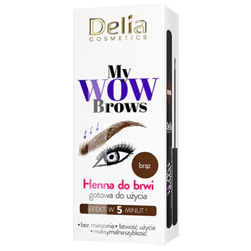 Delia My Wow Brows, Henna do brwi gotowa do użycia - 1
