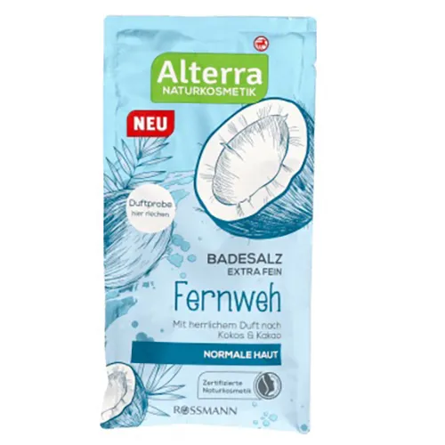 Alterra Fernweh Badesalz (Sól do kąpieli `Tęsknota za dalekim światem`)