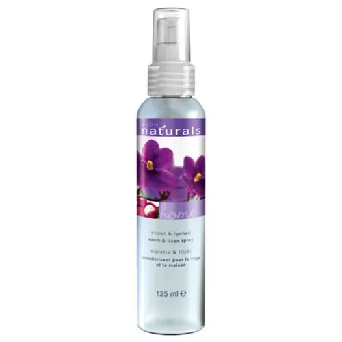 Avon Naturals, Violet & Lychee, Room & Linen Spray (Mgiełka do ciała i pomieszczeń `Fiołek i liczi`)
