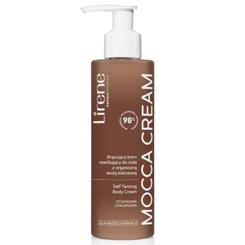 Lirene Dermoprogram Brązujący krem nawilżający do ciała z organiczną wodą kokosową `Mocca Cream`