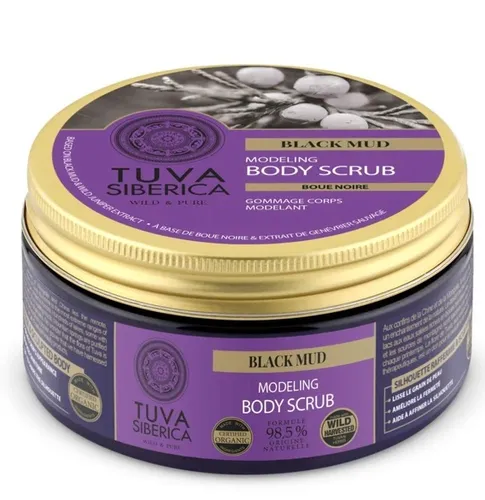 Natura Siberica Tuva Siberica, Black Mud Modeling Body Scrub (Modelujący biopeeling do ciała)