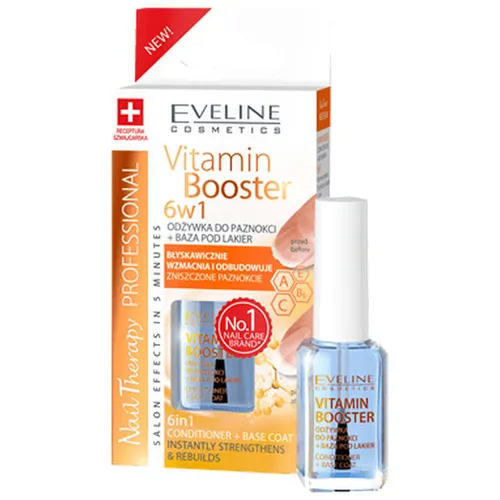 Eveline Cosmetics Vitamin Booster 6w1, Odżywka do paznokci + baza pod lakier - 2
