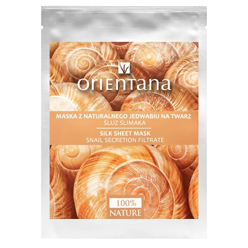 Orientana Maseczka z jedwabnej tkaniny na twarz `Śluz ślimaka` - 1