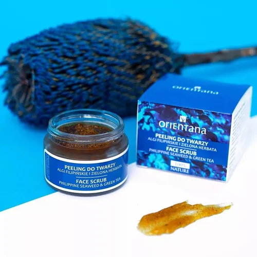 Orientana Naturalny żelowy peeling do twarzy `Algi filipińskie i zielona herbata` do cery tłustej i mieszanej - 3