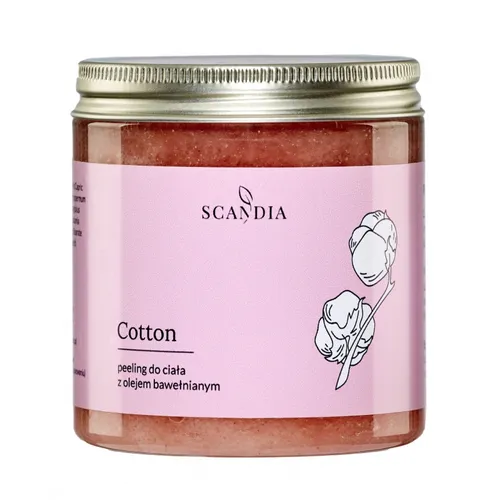 Scandia Cosmetics Cotton, Peeling do ciała z nawilżającym olejem bawełnianym