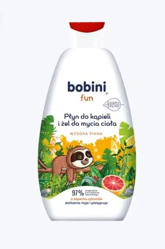 Bobini Fun Wysoka Piana. Płyn do kąpieli i żel do mycia ciała dla dzieci 2w1 (różne rodzaje) - 2
