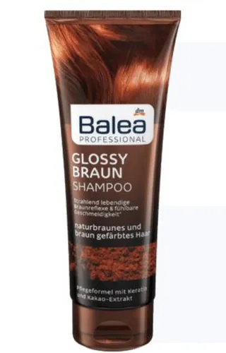Balea Professional. Glossy Braun Shampoo (Szampon do włosów brązowych `Lśniący brąz`)