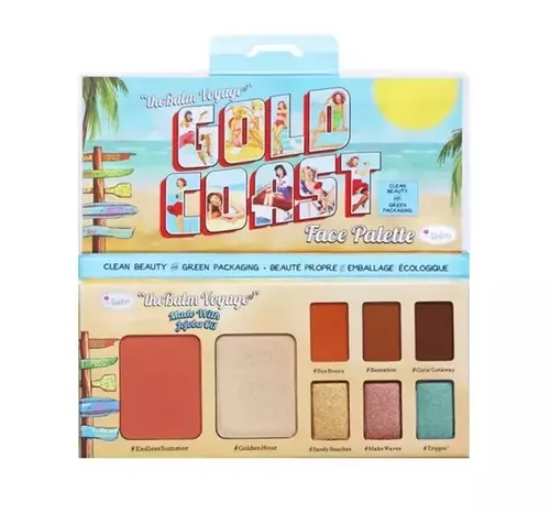 The Balm Voyage Gold Coast Face Palette (Paleta do makijażu)