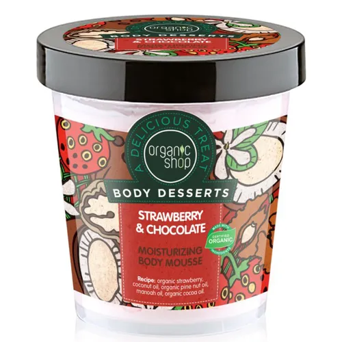 Organic Shop Body Desserts, Strawberry & Chocolate (Mus do ciała)