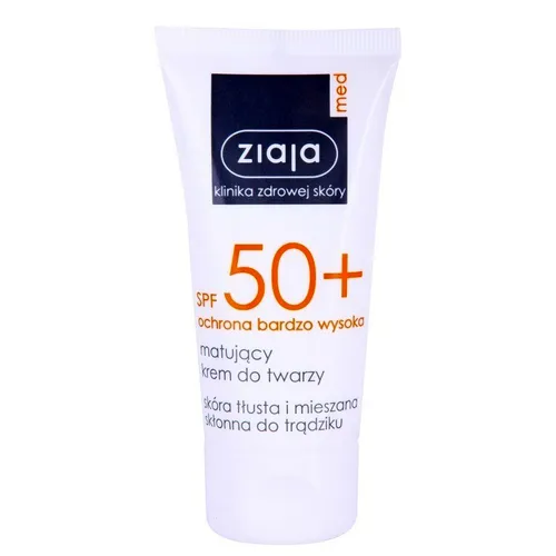 Ziaja Med, Matujący krem do twarzy SPF 50+ (stara wersja)