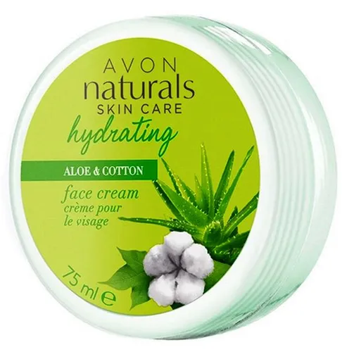 Avon Naturals, Aloe & Cotton, Face Cream (Nawilżający krem do twarzy `Aloes i bawełna`)