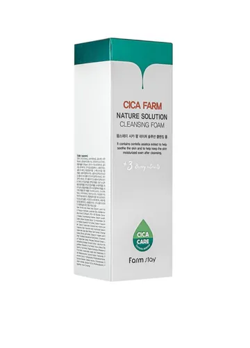 FarmStay Cica Farm, Nature Solution Cleansing Foam (Pianka oczyszczająca z ekstraktem z wąkrotki azjatyckiej) - 2