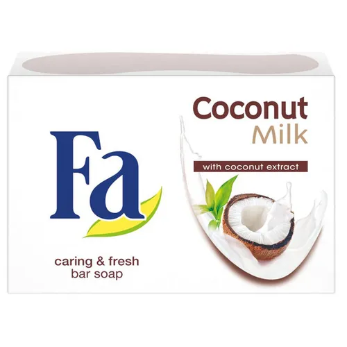 Fa Coconut Milk, Caring & Fresh Bar Soap with Coconut Extract (Mydło w kostce z ekstraktem z kokosu)