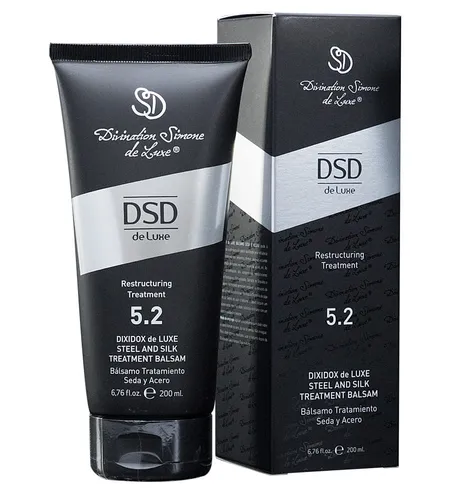 DSD de Luxe Restructuring Treatment 5.2 Dixidox de Luxe Steel and Silk Treatment Balsam (Balsam do włosów z żelazem i jedwabiem)