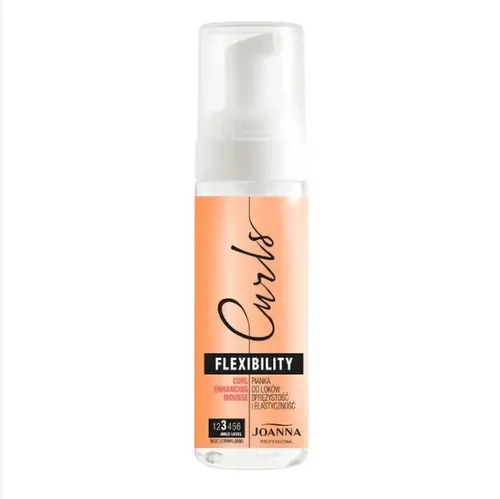 Joanna Professional, Curls, Flexibility Curl Enhancing Mousse (Pianka do loków `Elastyczność i sprężystość`)