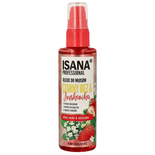 Isana Professional, Olejek do włosów `Czarny bez i truskawka`