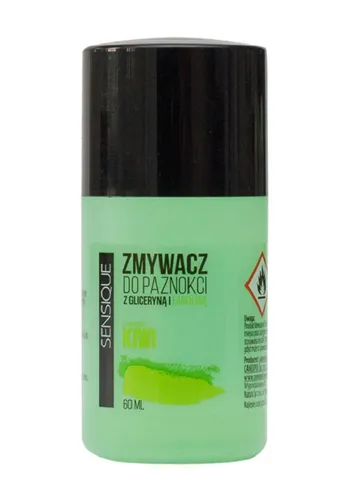 Sensique Zmywacz do paznokci z lanoliną o zapachu kiwi (nowa wersja)
