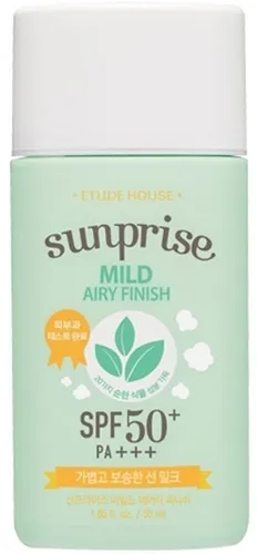 Etude Sunprise Mild Airy Finish SPF50+/PA+++ (Fluid do twarzy SPF 50) - 1