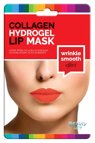 Beauty Face Collagen Hydrogel Lip Mask Wrinkle Smooth Effect (Odmładzająco-wygładzająca zmarszczki kolagenowa maska na usta i okolice ust)