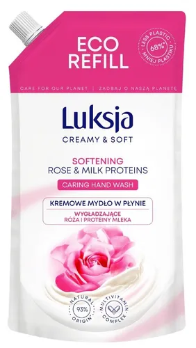 Luksja Creamy, Mydło w płynie `Róża i proteiny mleka` - 1