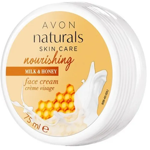 Avon Naturals, Nourishing, Milk & Honey, Face Cream (Odżywczy krem do twarzy 'Miód i mleko')