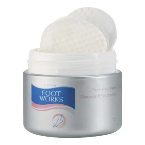 Avon Foot Works, Pedi - Peel Pads (Płatki peelingujące do stóp)