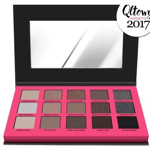 Wibo Neutral Eyeshadow Palette, Paleta 15 cieni do powiek