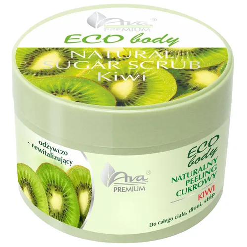 Laboratorium Kosmetyczne AVA Eco Body, Naturalny peeling cukrowy `Kiwi`