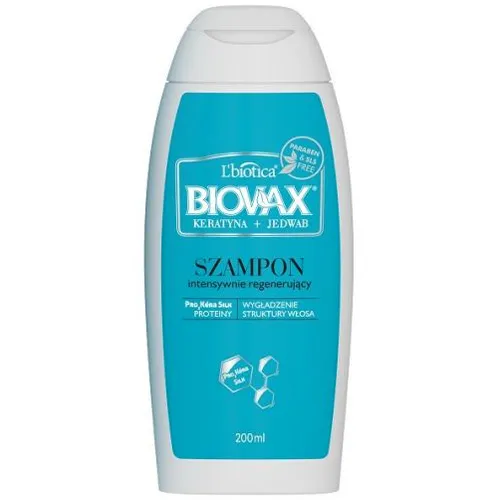 L'biotica Biovax Keratyna + jedwab, Intensywnie regenerujący szampon (stara wersja)