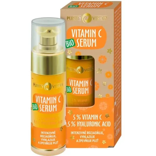 Purity Vision BIO, VItamin C, Face Serum (Rozświetlające serum do twarzy z witaminą C)