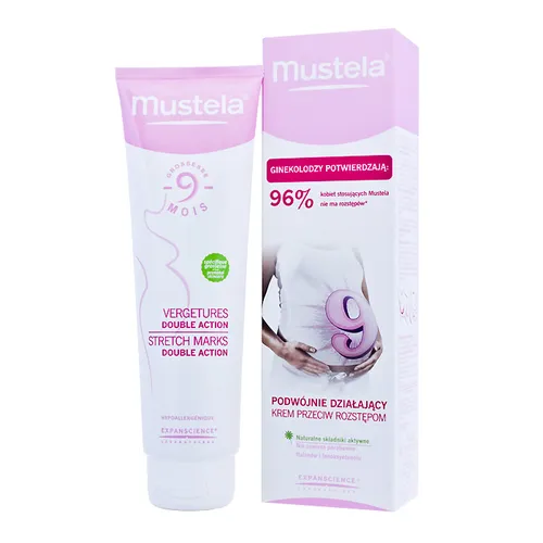 Mustela 9 Miesięcy, Vergetures Double Action, Podwójnie działający krem przeciw rozstępom - 1
