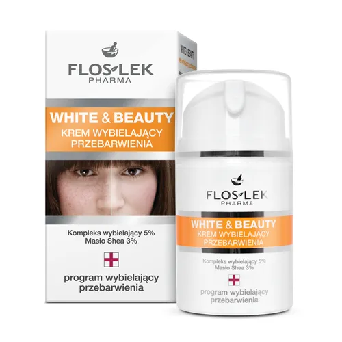 Floslek White&Beauty, Krem wybielający przebarwienia