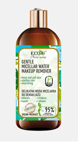 Eco U Choose Nature, Viva Vegan, Gentle Micellar Water Makeup Remover (Delikatna woda micelarna do demakijażu)