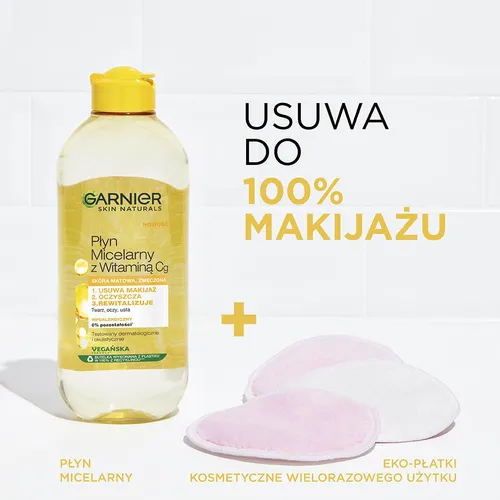 Garnier Skin Naturals, Płyn micelarny z witaminą Cg - 2