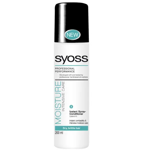 Syoss Moisture Intensive Care, Instant Spray Conditioner (Natychmiastowa odżywka w sprayu)