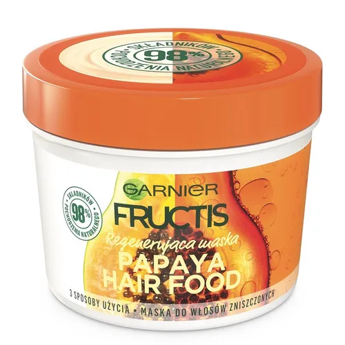 Garnier Fructis, Papaya Hair Food (Regenerująca maska do włosów zniszczonych (stara wersja))