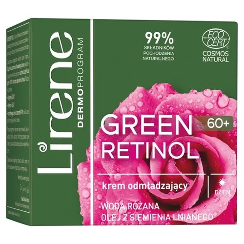Lirene Dermoprogram Green Retinol, Odmładzający krem na dzień 60+ - 1
