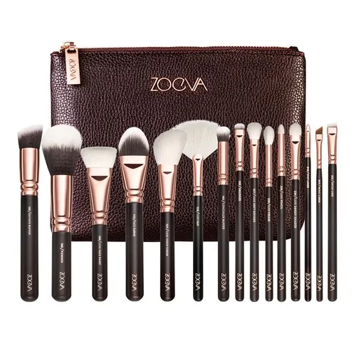 Zoeva Rose Golden, Complete Set (Zestaw 15 pędzli)