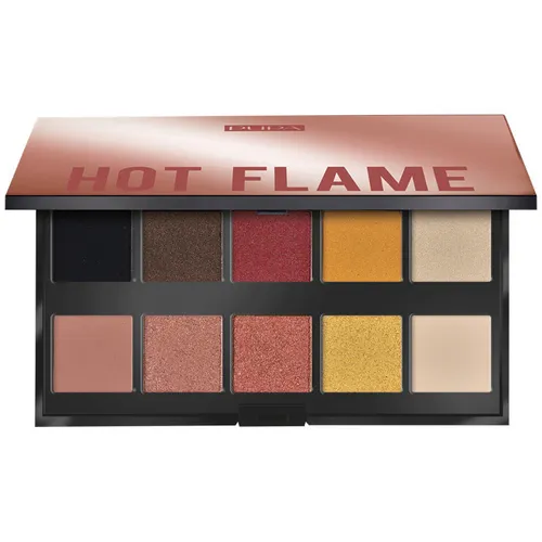 PUPA Makeup Stories Palette `Hot Flame` (Paleta 10 cieni do powiek)