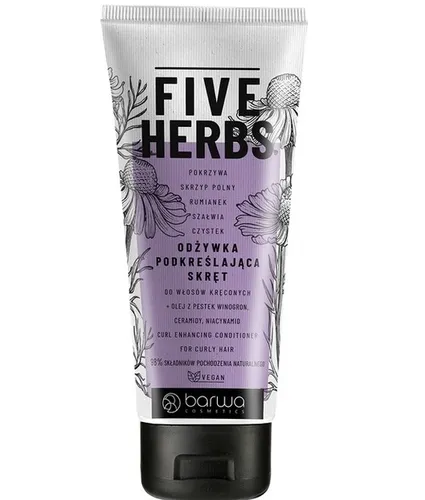Barwa Barwa Five Herbs, Odżywka podkreślająca skręt do włosów kręconych