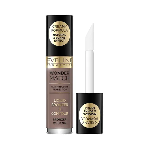 Eveline Cosmetics Wonder Match, Liquid Bronzer & Contour (Bronzer w płynie) - 1