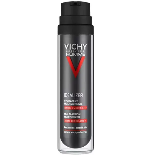 Vichy Homme, Idealizer, Homme Idealizer Hydratant Multi-Actions Barbe 3 Jours et + (Krem nawilżający dla mężczyzn 3-dniowy zarost)