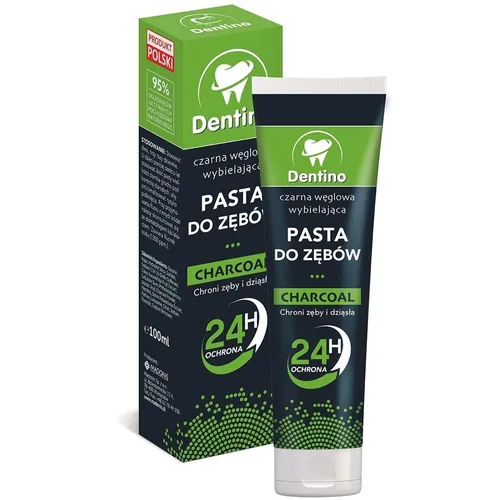 Dentino Charcoal, Pasta do zębów czarna węglowa wybielająca